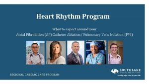 Rate and rhythm control drugs Rate and rhythm control drugs