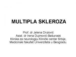Dr jelena drulovic