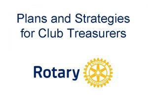 How to be a treasurer for a club