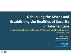 Debunking the Myths and Establishing the Realities of