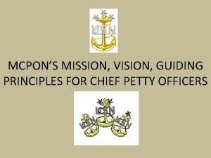 Mission, vision guiding principles navy