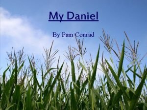 My Daniel By Pam Conrad About Pam Conrad