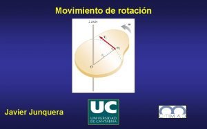 Movimiento de rotacin Javier Junquera Bibliografa Fsica Volumen