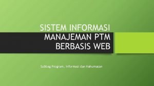 Aplikasi siptm