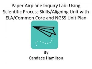 Paper airplane lab answer key