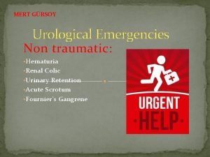 MERT GRSOY Urological Emergencies Non traumatic Hematuria Renal