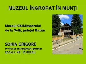 MUZEUL NGROPAT N MUNI Muzeul Chihlimbarului de la