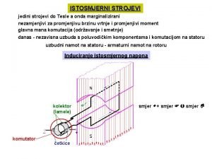 ISTOSMJERNI STROJEVI jedini strojevi do Tesle a onda