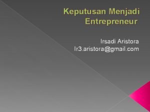 Entrepreneur artinya