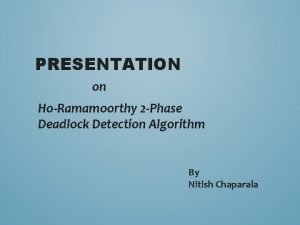 Ho ramamoorthy algorithm