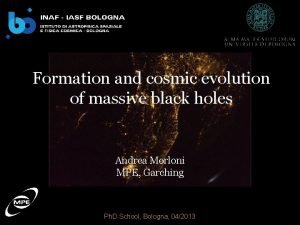Formation and cosmic evolution of massive black holes