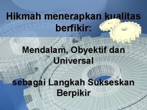 Berfikir universal