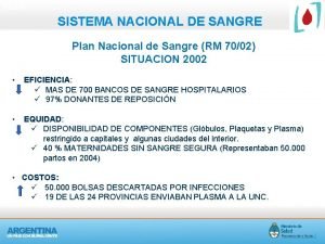 Plan nacional de sangre