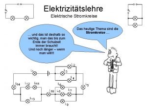 Verzweigter und unverzweigter stromkreis