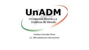 Esteban Gonzlez Prez Lic Mercadotecnia Internacional Seguridad Vial