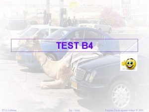 TEST B 4 EVA Software Esc Izlaz Program