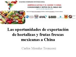 Oportunidades de exportacion hortalizas