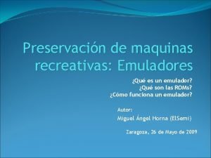 Emulador de maquina recreativa