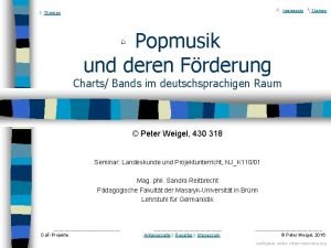 Impressum Themen Popmusik und deren Frderung Charts Bands Impressum Themen Popmusik und deren Frderung Charts Bands