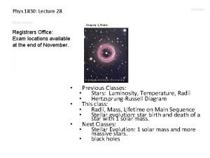 summary Phys 1830 Lecture 28 Recall column Shapely