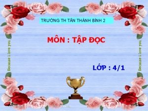 TRNG TH T N THNH BNH 2 MN