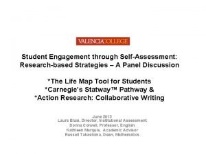 Student Engagement through SelfAssessment Researchbased Strategies A Panel