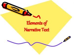 Parts of narrative text