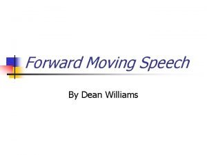 Moving speech meaning