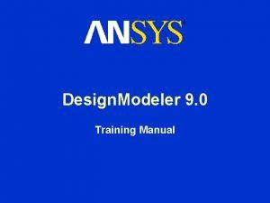 Training manual design