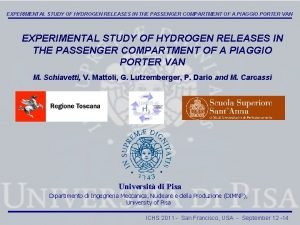 EXPERIMENTAL STUDY OF HYDROGEN RELEASES IN THE PASSENGER