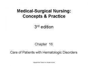 MedicalSurgical Nursing Concepts Practice 3 rd edition Chapter