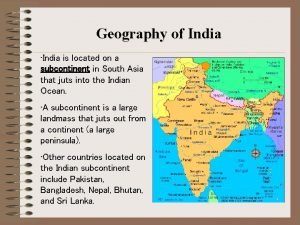 Which continent india is located