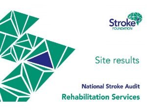 The National Stroke Audit Rehabilitation Services 2018 comprises