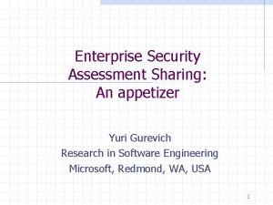 Enterprise security solutions