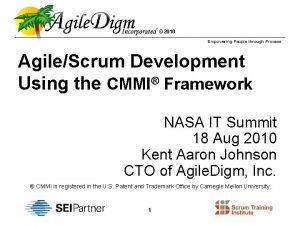 2010 Empowering People through Process AgileScrum Development Using