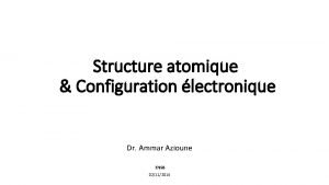 Configuration electronique