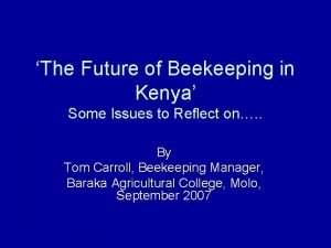 Commercial beekeeping in kenya