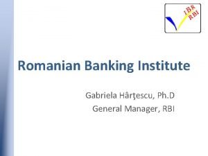 Romanian banking institute