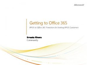 Getting to Office 365 BPOS to Office 365