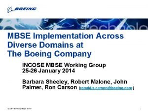 Mbse boeing
