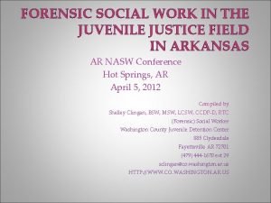 National association of forensic social workers
