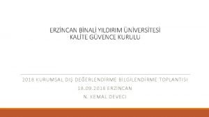 ERZNCAN BNAL YILDIRIM NVERSTES KALTE GVENCE KURULU 2018