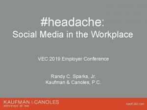 Social media in the workplace 2019