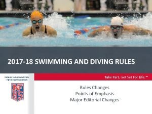 Nfhs swimming and diving rules book