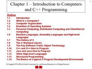 Computer programming chapter 1