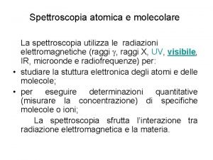 Spettrofotometro schema a blocchi