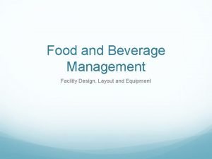 Beverage plant layout Beverage plant layout
