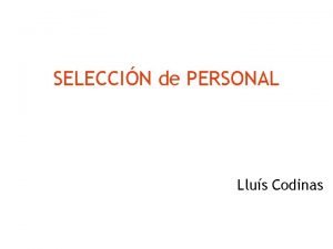 Seleccin