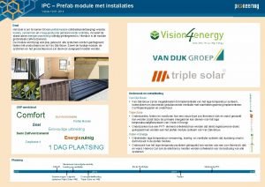 IPC Prefab module met installaties Versie 10 01