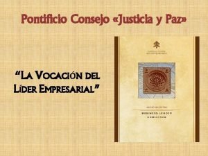 Pontificio consejo justicia y paz